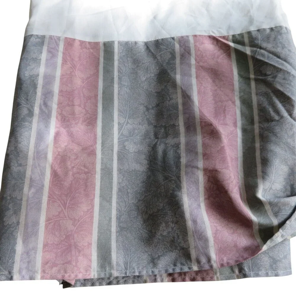 Vintage Floral Striped King Size Bed Skirt Multicolor 14.5